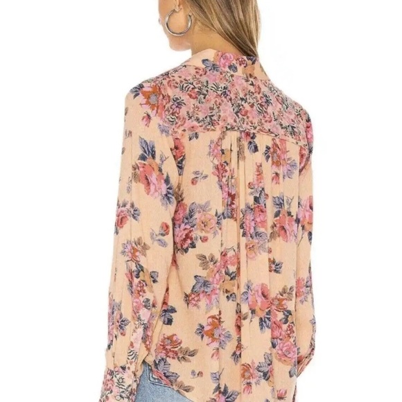 Free People Hold On To Me Floral Blouse - Picture 2 of 7